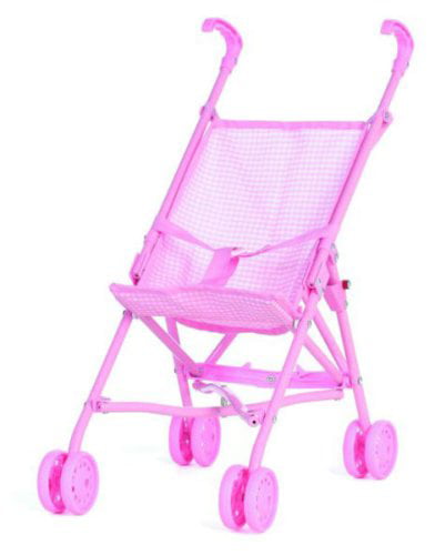 pink doll stroller