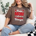 thumbnail image 2 of Mom of a Teenager, Heart Design for Mother's Day, Espresso Comfort Colors T-Shirt, Small, 2 of 3