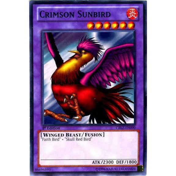 YuGiOh Cosmo Blazer Common Crimson Sunbird CBLZ-EN090