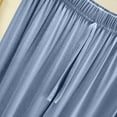 thumbnail image 3 of FAIWAD Pajama Pants Women Elastic Waist Drawstring Plus Size Capris Summer Loose Casual Bottoms Home Wear Sleep Pants, 3 of 7
