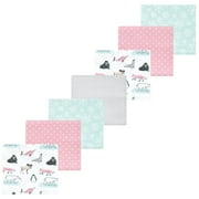 Luvable Friends Hudson Baby Flannel Receiving Blankets 7pk, Pink Arctic Pals