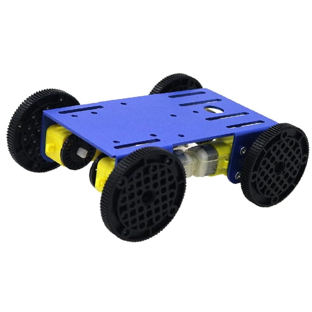de Chasis Robótico Inteligente DC Gear Motor Mecánico de Aleación de Aluminio DYNWAVEMX 4WD Smart Robot Chassis Car