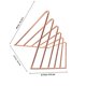 thumbnail image 2 of WEUVEB 1Jgo Soporte De Libros Metálico Dorado Para Con Triangular, 2 of 8