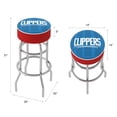 thumbnail image 2 of Trademark Gameroom Los Angeles Clippers Fade Bar Stool with Padded Seat, 2 of 5