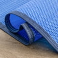 thumbnail image 5 of 4x6 Waterproof, Reversible Plastic Straw Outdoor Rugs for Patios | Also for Camping, RV, Deck, Porch, Balcony, Camp, Patio | Blue, Solid | Size: 4' x 5'11'', 5 of 8