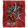 thumbnail image 2 of Power Rangers: Dino Fury Blanket, 50'x60' Group Attack Silky Touch Sherpa Back Super Soft Throw Blanket, 2 of 5