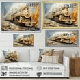 thumbnail image 4 of Designart "Nostalgic White Train Fantasy" Train Floater Framed Canvas Prints, 4 of 5