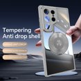 thumbnail image 3 of for Samsung Galaxy S25 Ultra Magnetic Clear Case Compatible with MagSafe, Drop Protection Ultra Slim Shockproof Anti-Scratch Phone Case with Camera Lens Protector Dust-Proof for Men Women - Gray, 3 of 7