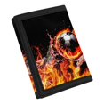 thumbnail image 2 of CHAQLIN Flaming Water Soccer Ball Children's Wallet, Polyester Kids Trifold Wallet for Sports, Easy to Clean Dustproof Trifold Card Wallet, 2 of 7