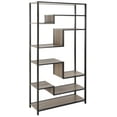 thumbnail image 3 of SAFAVIEH Joanna Contemporary Retro Mid Century Wood Etagere, Oak/Black, 3 of 8