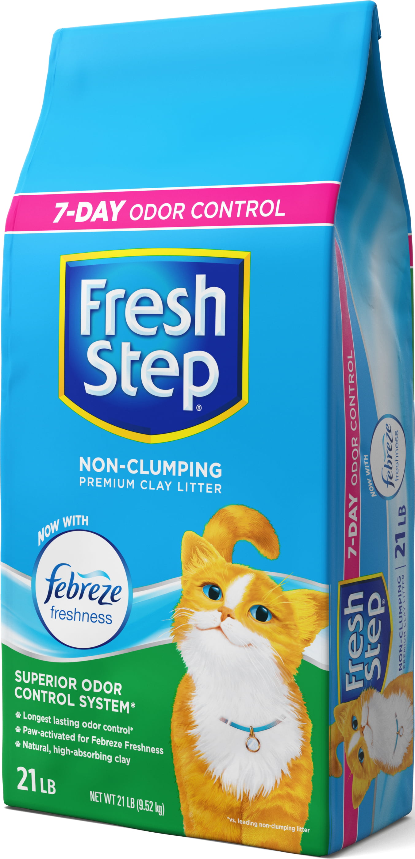 Fresh Step NonClumping Premium Cat Litter with Febreze Freshness