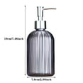 thumbnail image 3 of Large Manual Soap Dispenser Clear Glass Bottle, 3 of 4