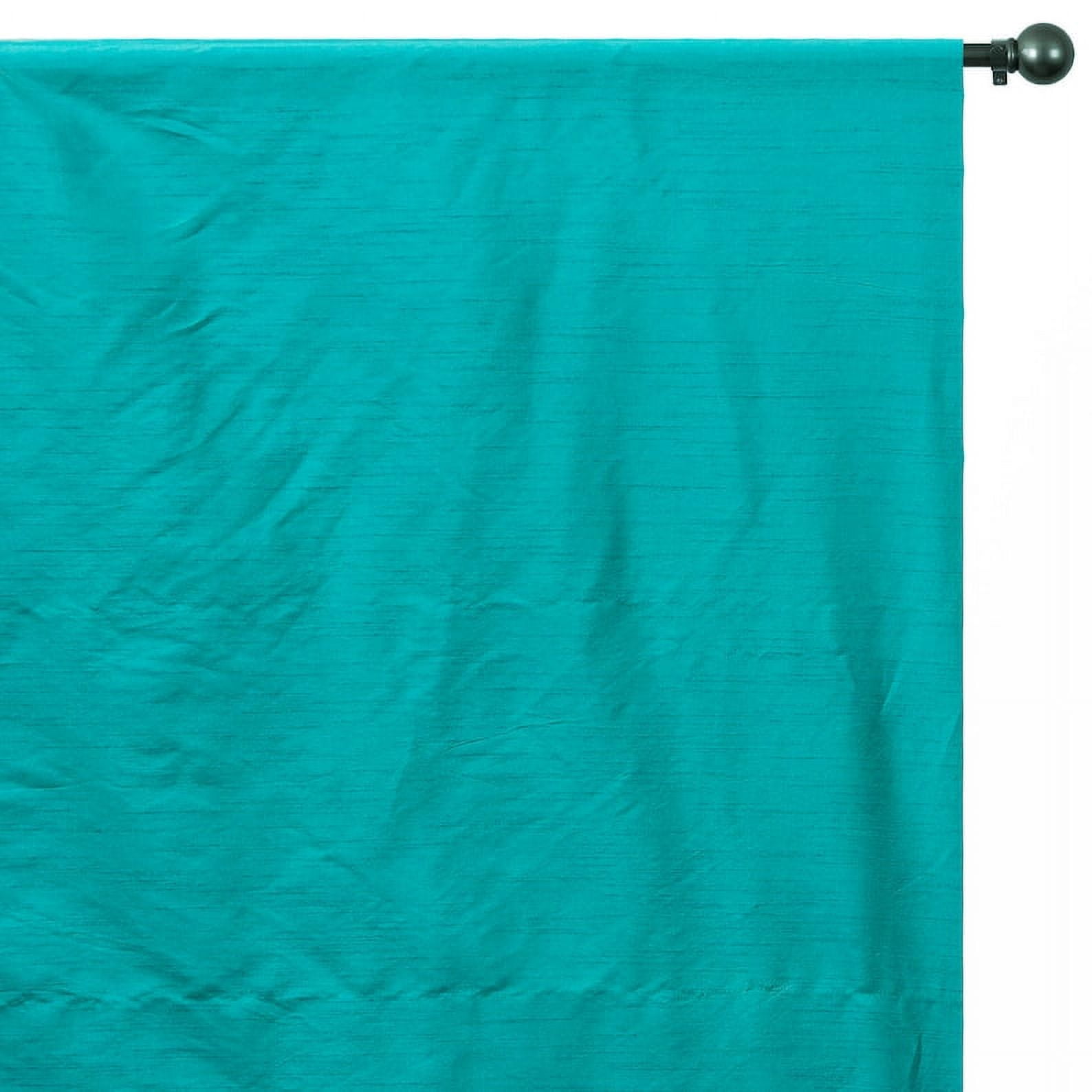 Fabric Mart Direct Raw Silk Fabric, Aqua Blue Silk Fabric, Faux Silk Fabric 19 Continuous Yards Blue Silk Fabric, 42 inches width Faux Silk Fabric by Yard Wholesale Slubbed Silk Curtains Upholstery