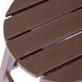thumbnail image 5 of Costaelm Paradise 24" HDPE Round Outdoor Patio Counter Height Bar Stool, Dark Brown, 5 of 8
