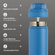 TAL 26oz Stainless Steel Ranger Water Bottle with Easy Sip Straw, Blue