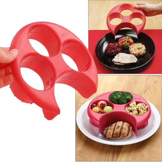 Hweilai Dinner plate - portion control, healthy meals, portion measuring instruments, bescita Component Control Disc