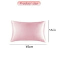 thumbnail image 2 of Silk Pillowcase for Hair and Skin,Soft,Breathable and Sliky Standard Size Pillow Cases Set of 2,Both Sides Natural Mulberry Silk Pillowcases with Hidden Zipper,light pink, 2 of 6