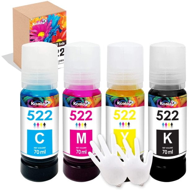 4X70 Kit Koala Printer Ink Refill Epson 522 Ecotank ET2720 4800 2800