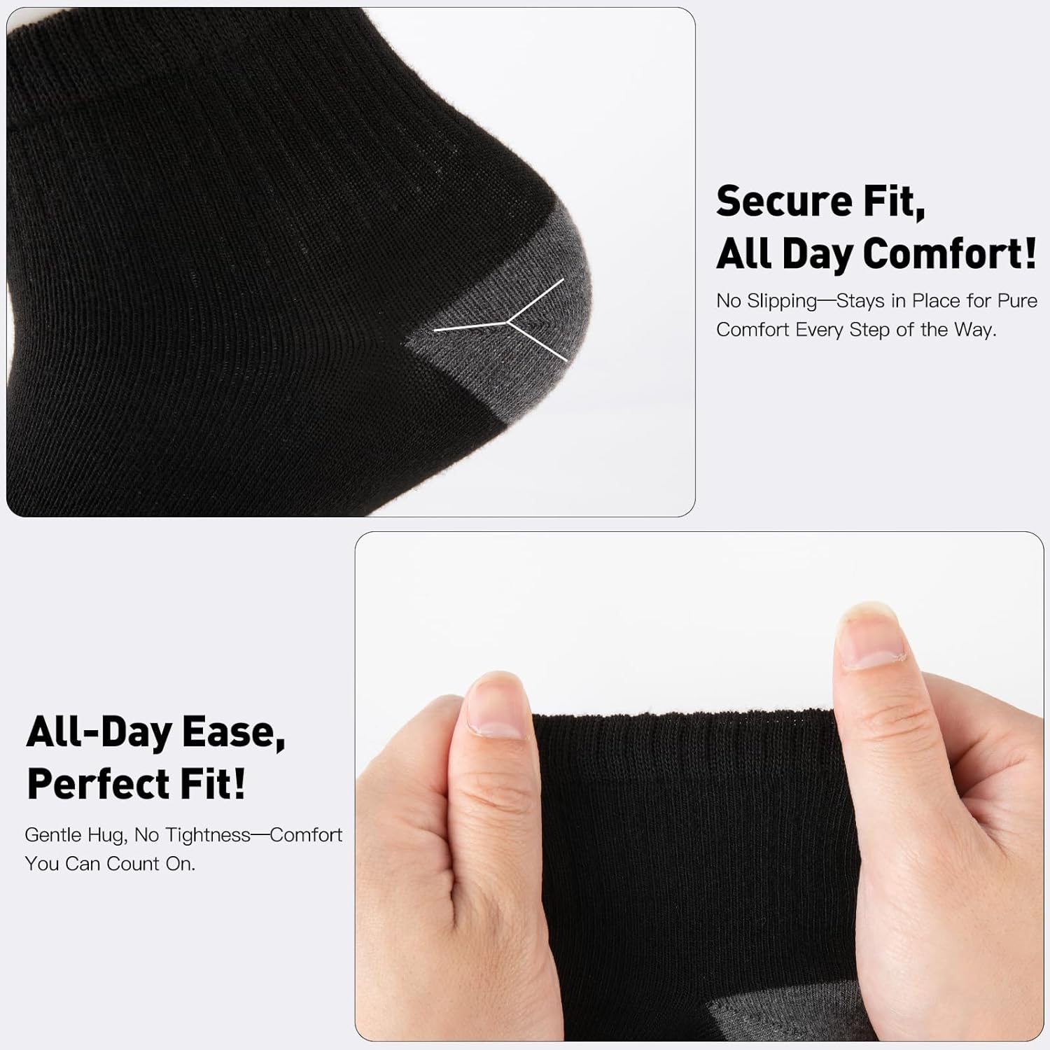 30 Pairs Ankle Socks For Men/Women - Breathable Mens Socks Size 10-13 Mini Crew Quarter Sock Value Pack in Bulk
