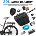 thumbnail image 5 of Fahrradtasche Doppeltasche Gepcktrger Tasche, 30l Wasserdichte Groe Packtaschen, Rcksitz-kofferraumtasche Mit Gurt, Reifeste Gepcktasche Fr Pendlergep, 5 of 5