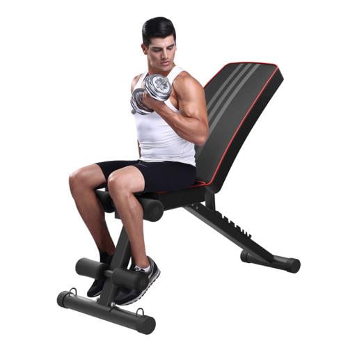 FLYBIRD Adjustable Weight Bench Incline Decline Foldable Full Body Workout Gym 