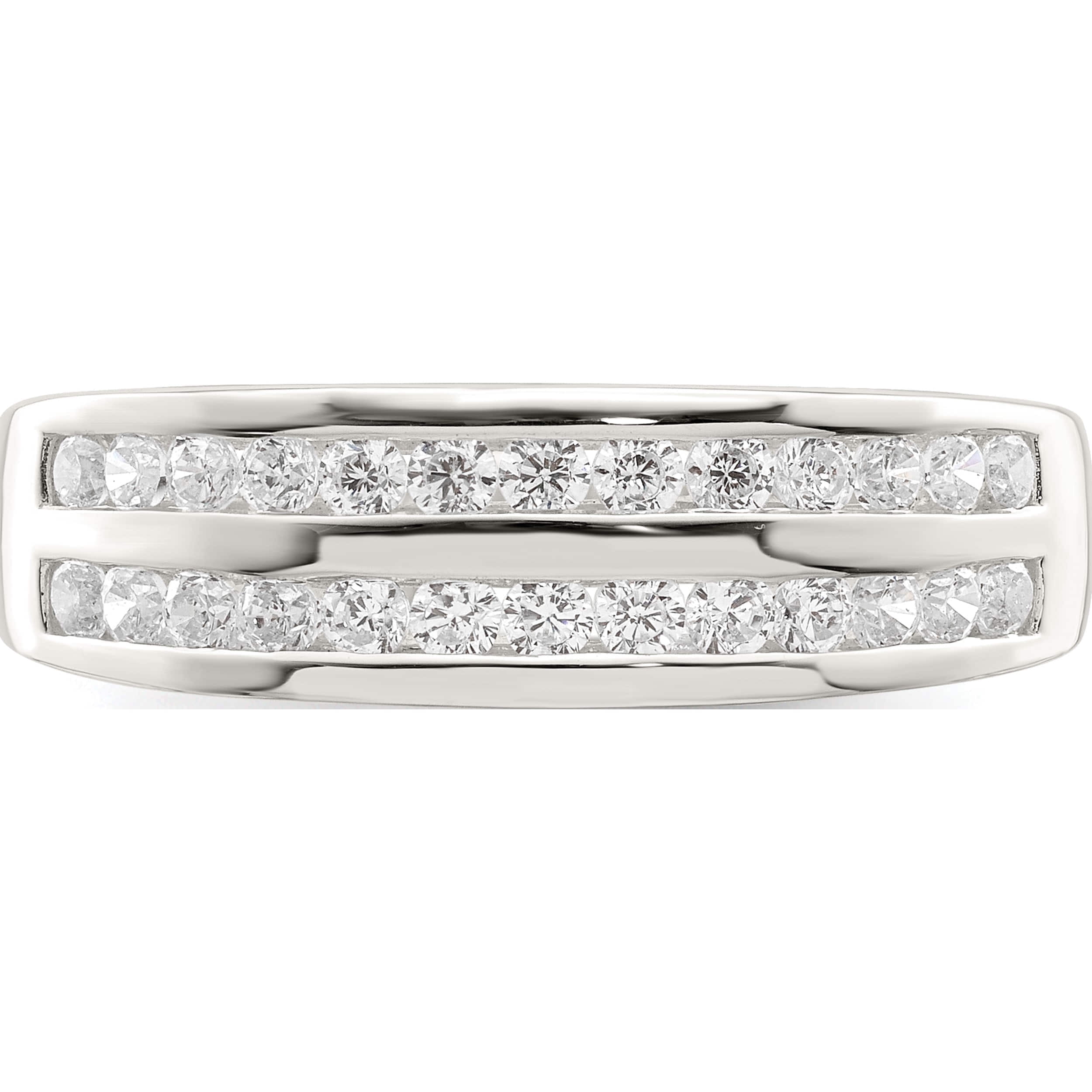 Sterling Silver Cz Ring (Size 7) Made In Thailand qr7246-7