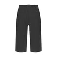 thumbnail image 6 of Womens Bermuda Shorts with Pockets High Waisted Stretch Knee Length Shorts for Women Summer Walking Black 2XL, 6 of 6