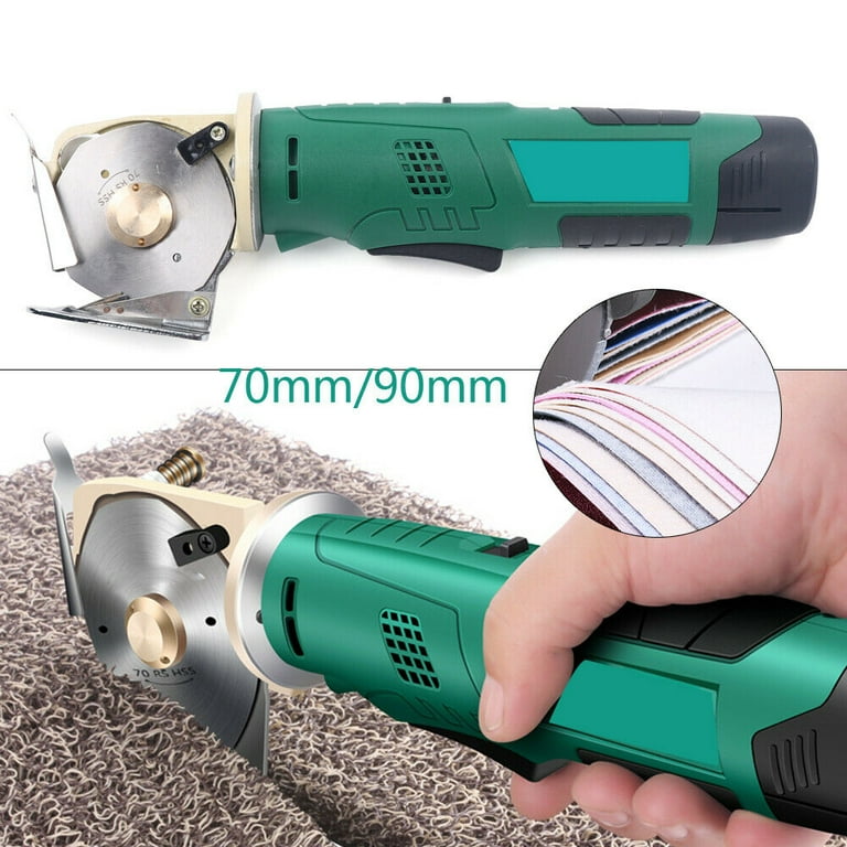GPOAS Electric Rotary Fabric Cutter Cloth Cutting Machine 𝟒 𝐈𝐧𝐜𝐡  Octagonal Blade Cloth Cutter Electric Scissors With Automatic Sharpener For  Multi