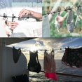 thumbnail image 2 of Tendedero portátil con pinzas para ropa, tendedero de viaje elástico a prueba de viento para tendedero interior, accesorios para acampar al aire libre (negro), 2 of 5
