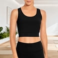 thumbnail image 5 of Womens Crop Tank Tops for Gym Workout Sleeveless Tee Shirt U Neck Sports Base Tshirts Quick Dry Athletic Wear (XL, Black), 5 of 8