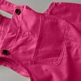 thumbnail image 4 of ameIAEA Kids Boys Girls Overalls Casual Short Jumpsuit with Pocket Solid Color Summer Romper, 4 of 6