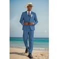 thumbnail image 6 of COOFANDY Men's 3 Piece Suits Classic Fit 2 Button Dress Suits Tuxedo Jacket Blazer for Wedding Business Dinner Prom, 6 of 7