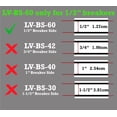 thumbnail image 4 of LV Breaker Side Fuse Box Circuit Breaker Panel Directory Labels/Decals/Stickers for All Electrical Panel/Load Centers (1/2" Breaker Side 60 Circuits 2 Pcs), 4 of 5