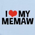 thumbnail image 2 of CafePress - I Love My Memaw Infant Bodysuit - Baby Light Bodysuit, Size Newborn - 24 Months, 2 of 4