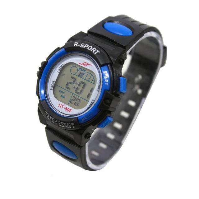 Up to 65% Off Girl Boy LED Light Wrist Watch Alarm Date Digital Multifunction Sport Necklace Rings Earring Jewelry on Clearance