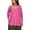 Hot Pink Shirts, variant on Htigea Women's Cold Shoulder Shirts Eyelet 3/4 Sleeve Tops Hollow Out V Neck Pullover Ladies Tunic Blouse for Going Out Gray,S