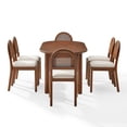 thumbnail image 5 of Crosley Furniture Kennedy 7-Piece Dining Table in Walnut, 5 of 10