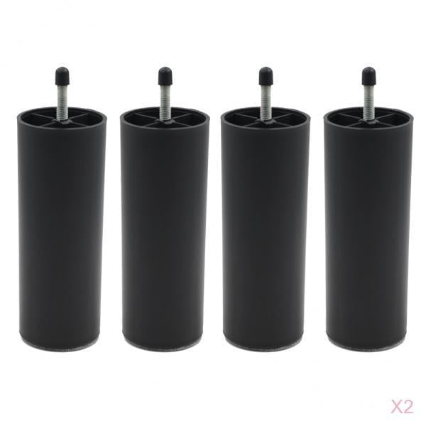 4pcs Bed Risers Furniture Sofa Cabinet Legs for Bed Under Storage 155mm High 