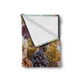 thumbnail image 2 of Spice Soft Flannel Fleece Throw Blanket, Dried Herbs Flower Spices in the Bazaar in Deira Dubai Traditional Tastes, Cozy Plush for Indoor and Outdoor Use, 70" x 90", Multicolor, by Ambesonne, 2 of 6