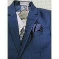 thumbnail image 3 of Ashbury CoCo Boy's Slim Fit 7-pieces Suit, Jacket Vest Pants Shirt Tie Bowtie Hanky, Indigo, Size 8, 3 of 5
