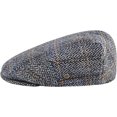 thumbnail image 2 of Gorro de vendedor de periódicos de hiedra plana en espiga para hombre, gorra de mezcla de lana, color caqui, café en espiga, talla única con banda elástica, adecuado para circunferencia de cabeza de 5, 2 of 5