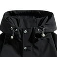 thumbnail image 4 of WREESH Fashion Jacket Men'S Casual Jacket Loose Outdoor Jacket Long Sleeved Hooded Casual Jacket/Jacket Black, 4 of 5