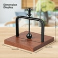 thumbnail image 3 of Feed Metal Arm Wooden Napkin Holder For Cafe Restaurant Home Kitchens Compact Vertical Design Base, 3 of 9