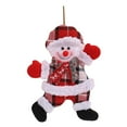 thumbnail image 2 of Anhility 3D Snowman Plush Christmas Tree Ornaments Xmas Decorative Hanging Ornaments Santa Reindeer Snowman Bear for Holiday Party Decor Kids Gifts Indoor Outdoor, 7.08×5.11in, 2 of 6