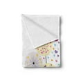 thumbnail image 2 of Colorful Soft Flannel Fleece Throw Blanket, Abstract Dandelion Flowers with Hearts Inside Floral Cartoon Romantic Artwork, Cozy Plush for Indoor and Outdoor Use, 70" x 90", Multicolor, by Ambesonne, 2 of 5