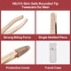 thumbnail image 3 of Pinzas profesionales NILIYA para hombre con punta redonda y funda dorada, 3 of 7