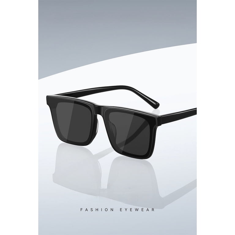 Classic Square Polarized Sunglasses with Nylon HD Lenses Amazon.com: LUENX Men main image 2