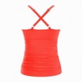thumbnail image 5 of HCNTES Womens Plus Size Tankini Tops Built-in Bra Bathing Suit Tops Casual Loose Blouson Swimsuits Tops(Watermelon Red,L), 5 of 9