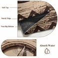 thumbnail image 6 of Country Star 3x5 Area Rugs for Living Room, Distressed Vintage Horseshoe Brown Wood Grain Non Slip Floor Mat Washable Low-Profile Indoor Carpet for Bedroom, Dining Room, Bathroom, 6 of 9