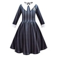 thumbnail image 1 of Wednesday Addams Enid Sinclair Cosplay Costume School Uniform Coat Skirt Halloween Carnival Suit For Women Girls Kids zhangyuxiang LED, 1 of 2